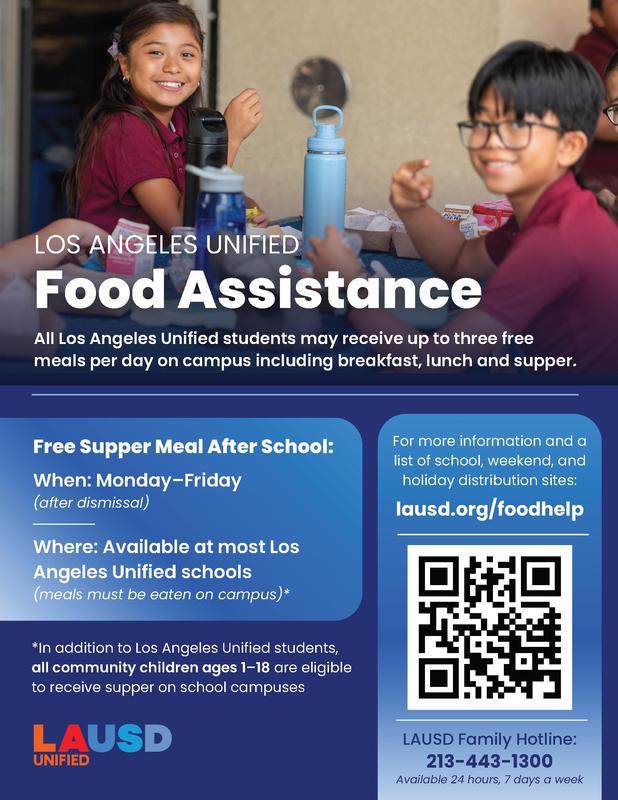 LAUSD Food Assistance Flier