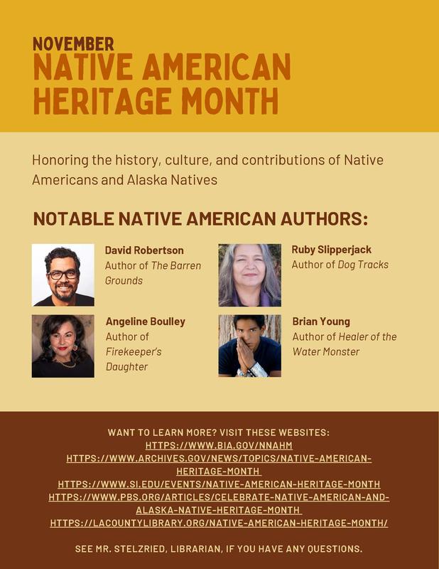 Native American Heritage Month — Honoring Culture & History / Mes de la Herencia Nativa Americana — Honrando Cultura e Historia