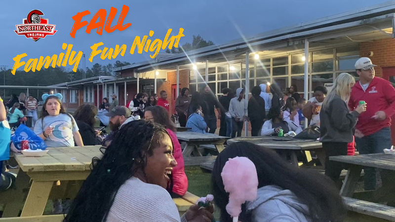 Northeast High School Fall Family Fun Night Crowd Shot