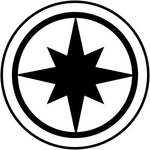 Star with eight points icon