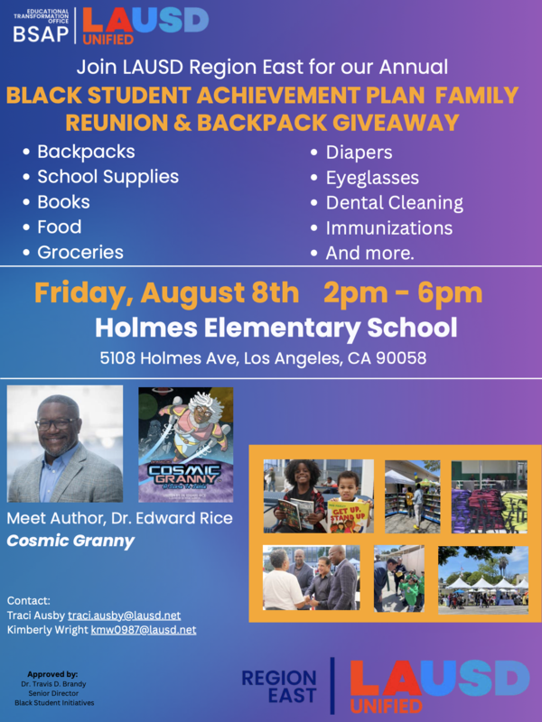 Region East Family Reunion and Backpack Giveaway