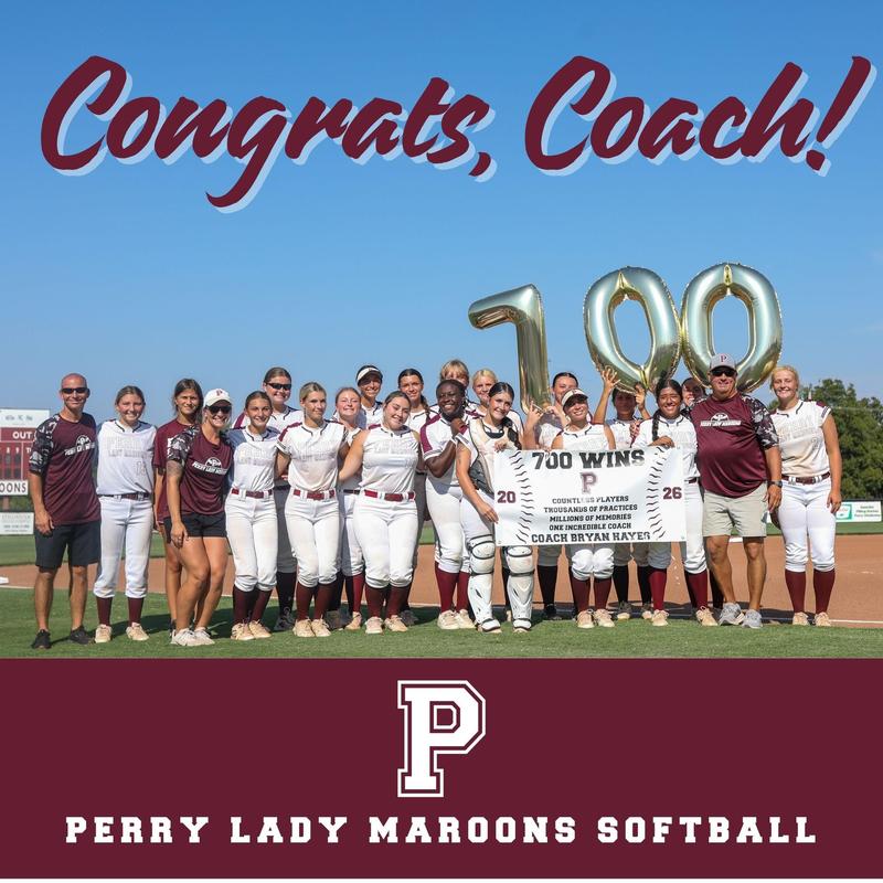 Perry High School Softball Coach Bryan Hayes