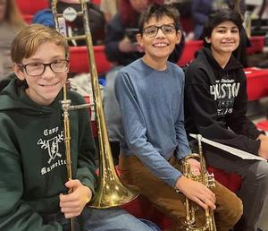 3 James River Day School students at VBODA District Band tryouts