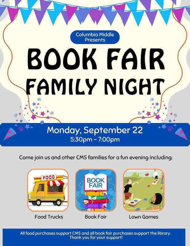 Book Fair Family Fun Night 9/22