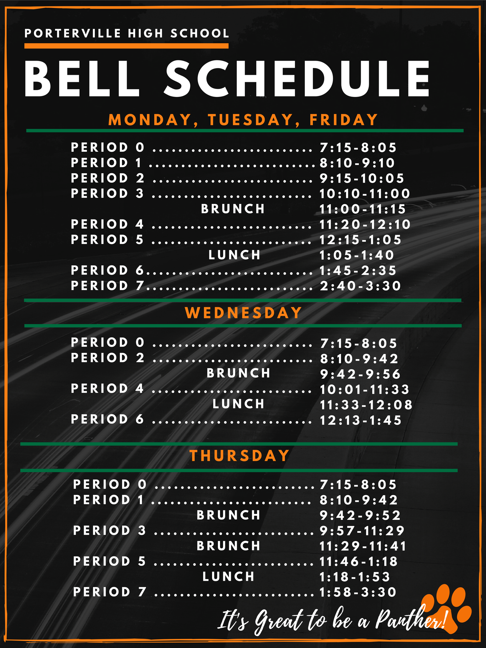 Porterville School District Calendar