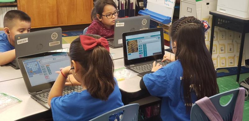 At Lexington the 1st-grade students learn to code, but most impressive is how easily they operate a computer with they acquired technical skills!