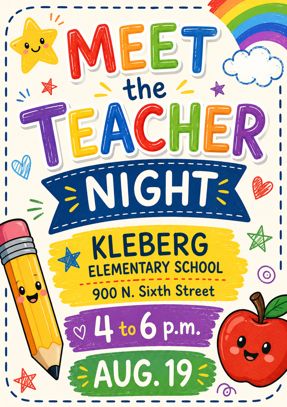 Meet the Teacher at Kleberg Flyer