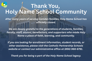 Thank you Holy Name