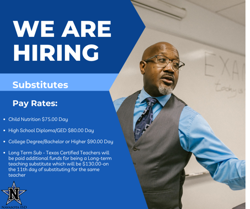 WANTED: SUBSTITUTE TEACHERS! Featured Photo