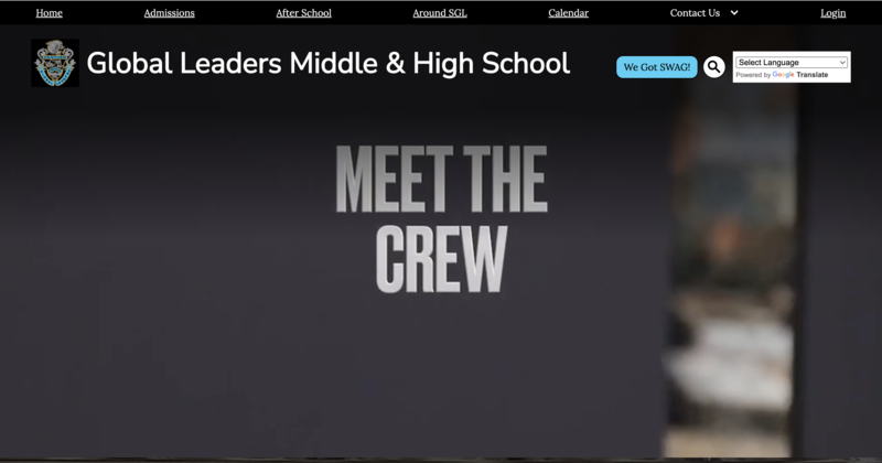 Text saying 'MEET THE CREW' on a dark background.