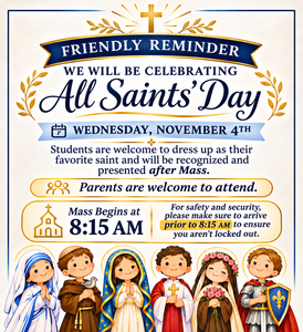 All Saints Day flyer