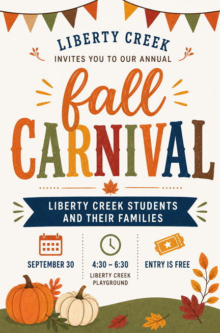 Free Fall Carnival 430-630 9/30