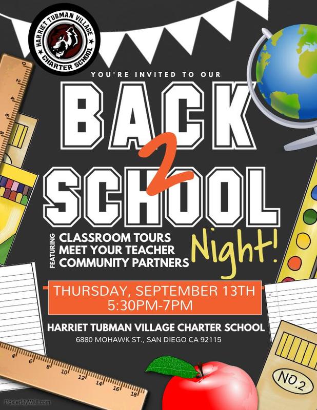 Back to School Night Sept. 13, 5:30pm-7pm! Featured Photo