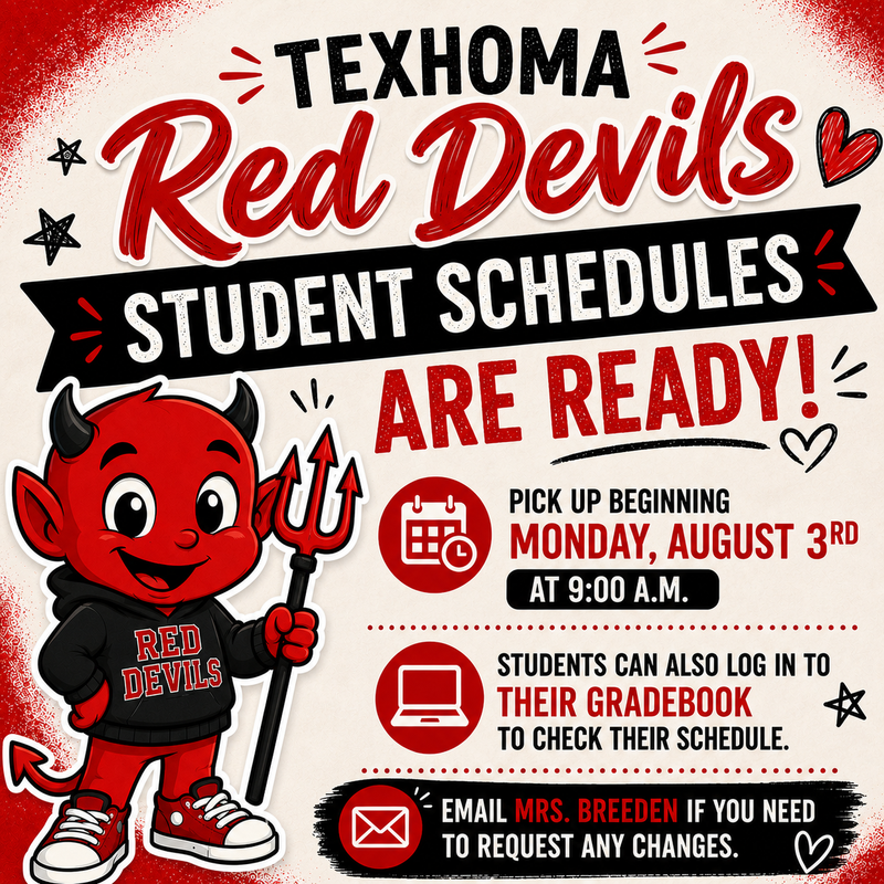 Student Schedules are Ready! Featured Photo