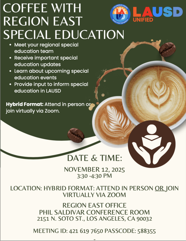 Region East Special Education Meeting