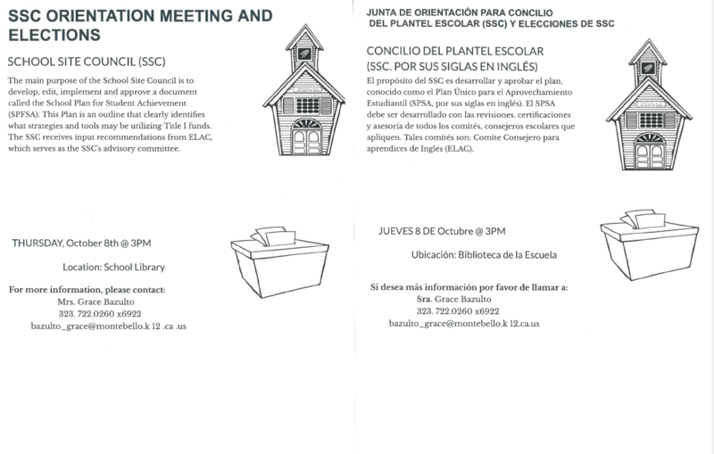 school site council mtg