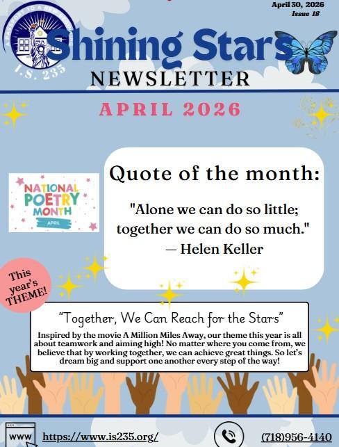 Shining Stars Newsletter – April 2026, Issue 18 (Bilingual) Featured Photo