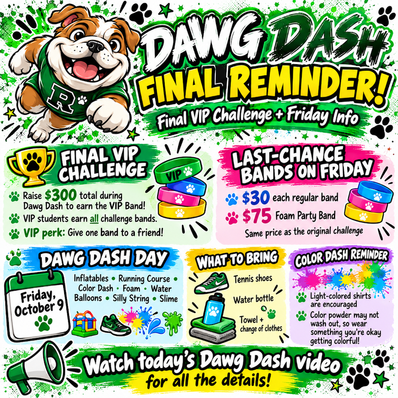 Dawg Dash Final Reminder Featured Photo