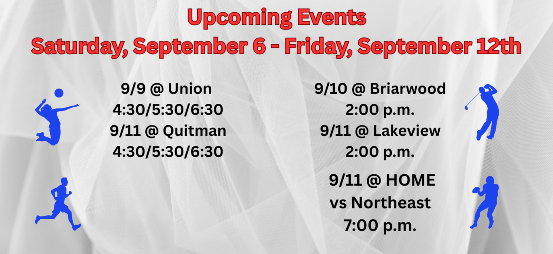 Upcoming week in sports