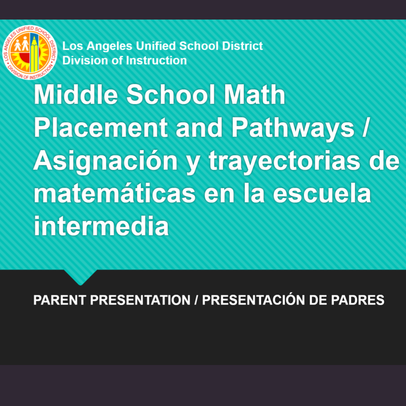 Math Pathways at Sutter Middle School / Caminos matemáticos en la escuela secundaria Sutter Featured Photo