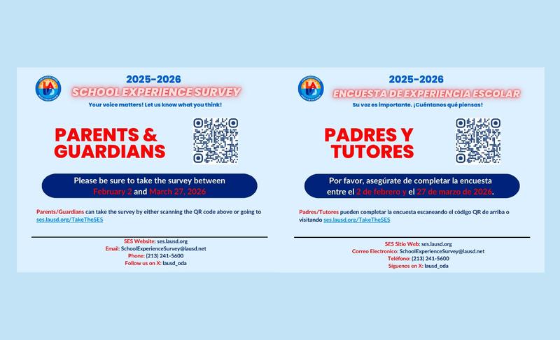 School Experience Survey / Encuestra De Experiencia Escolar Featured Photo