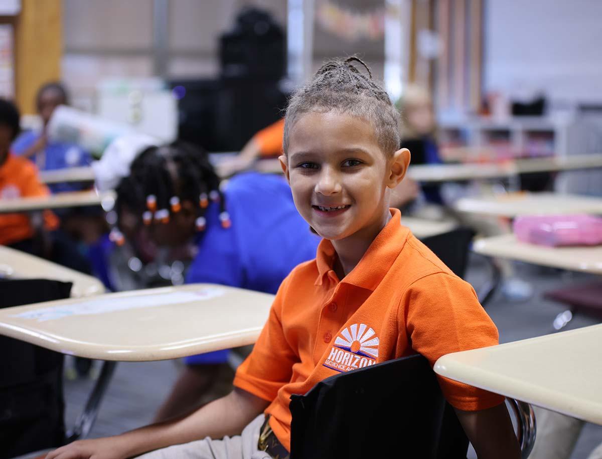 HSA Denison student in the classroom