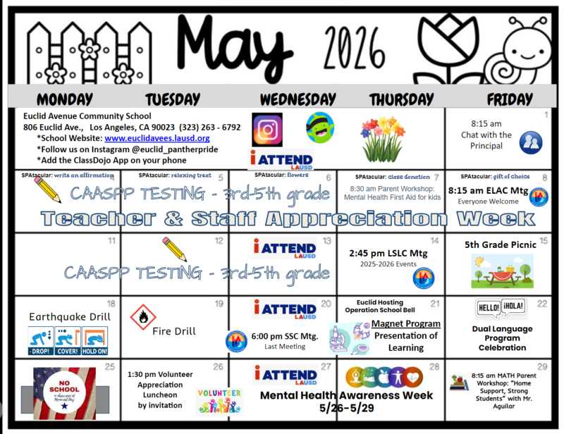 May Calendar