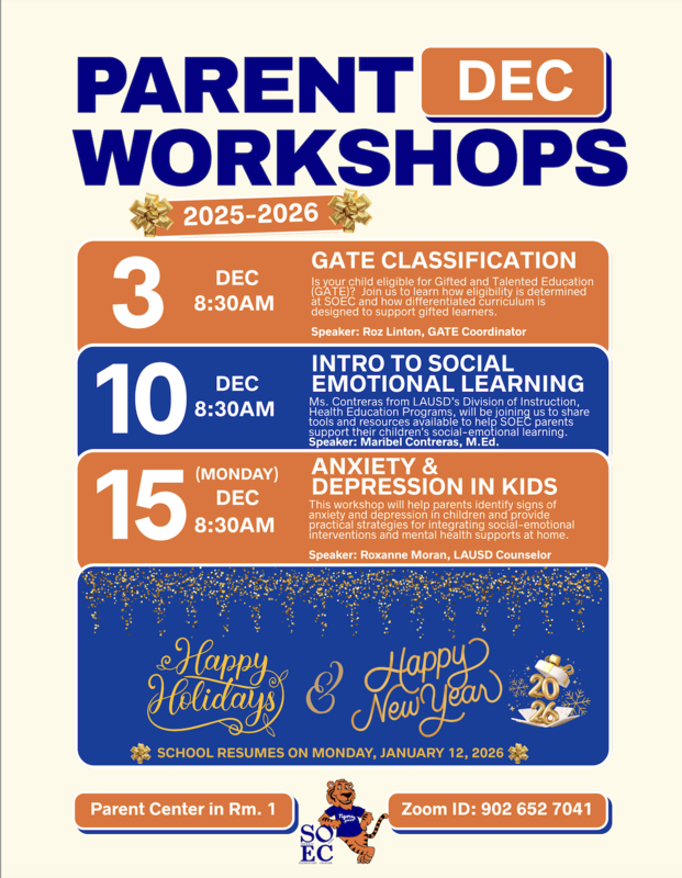 Upcoming Parent Workshops Featured Photo