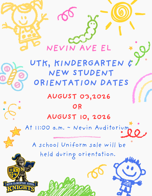 Orientation info for new 2026-2027 School year / Información sobre la orientación para el nuevo año escolar 2026-2027