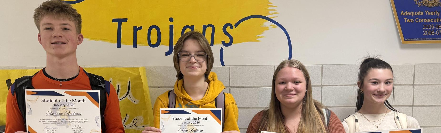 Student of the Month - January