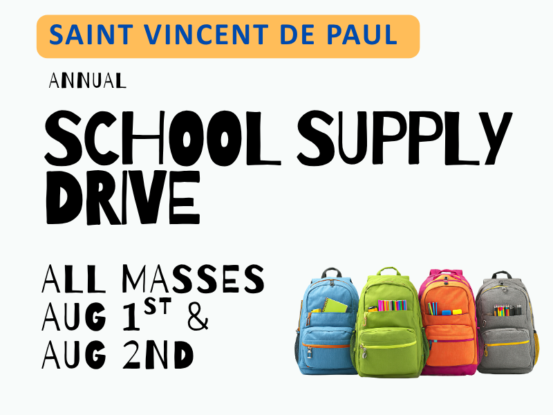 STVDP School Supply Drive