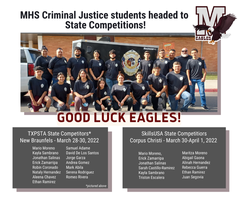 MHS Criminal Justice Students headed to state! | Mission High School