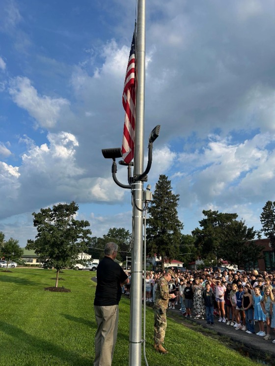 Raising the flag at MCMS/Grant