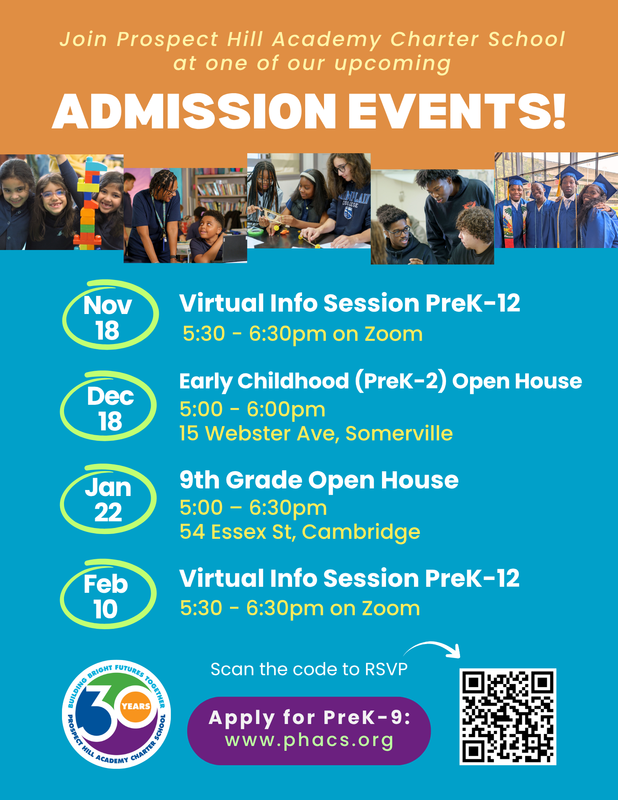 PHA admission events flyer