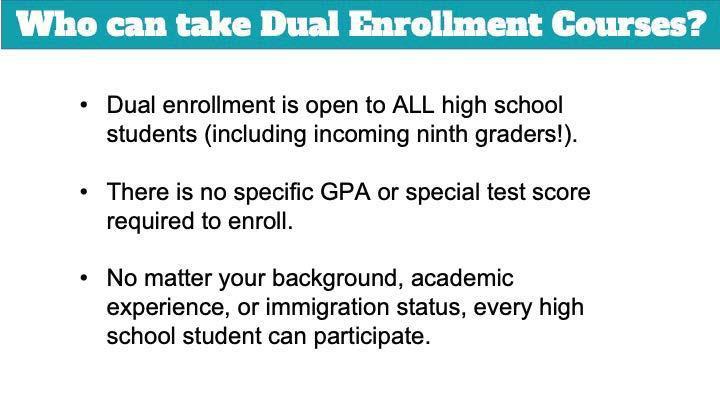 who can take dual enrollment