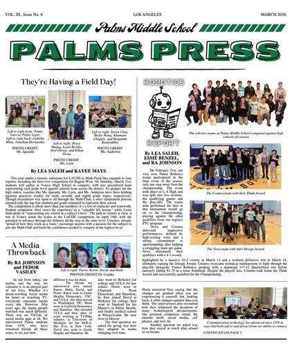Palms Press March 2026