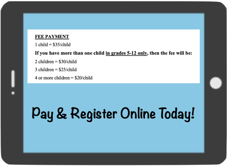 ipad registration and fee info