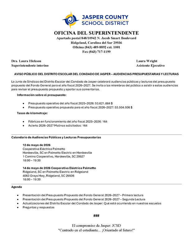 Jasper County School District Public Notice - Budget Reading - English and Spanish_Page_2.png