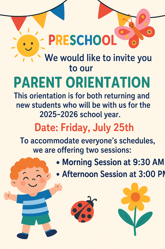parent orientation flyer