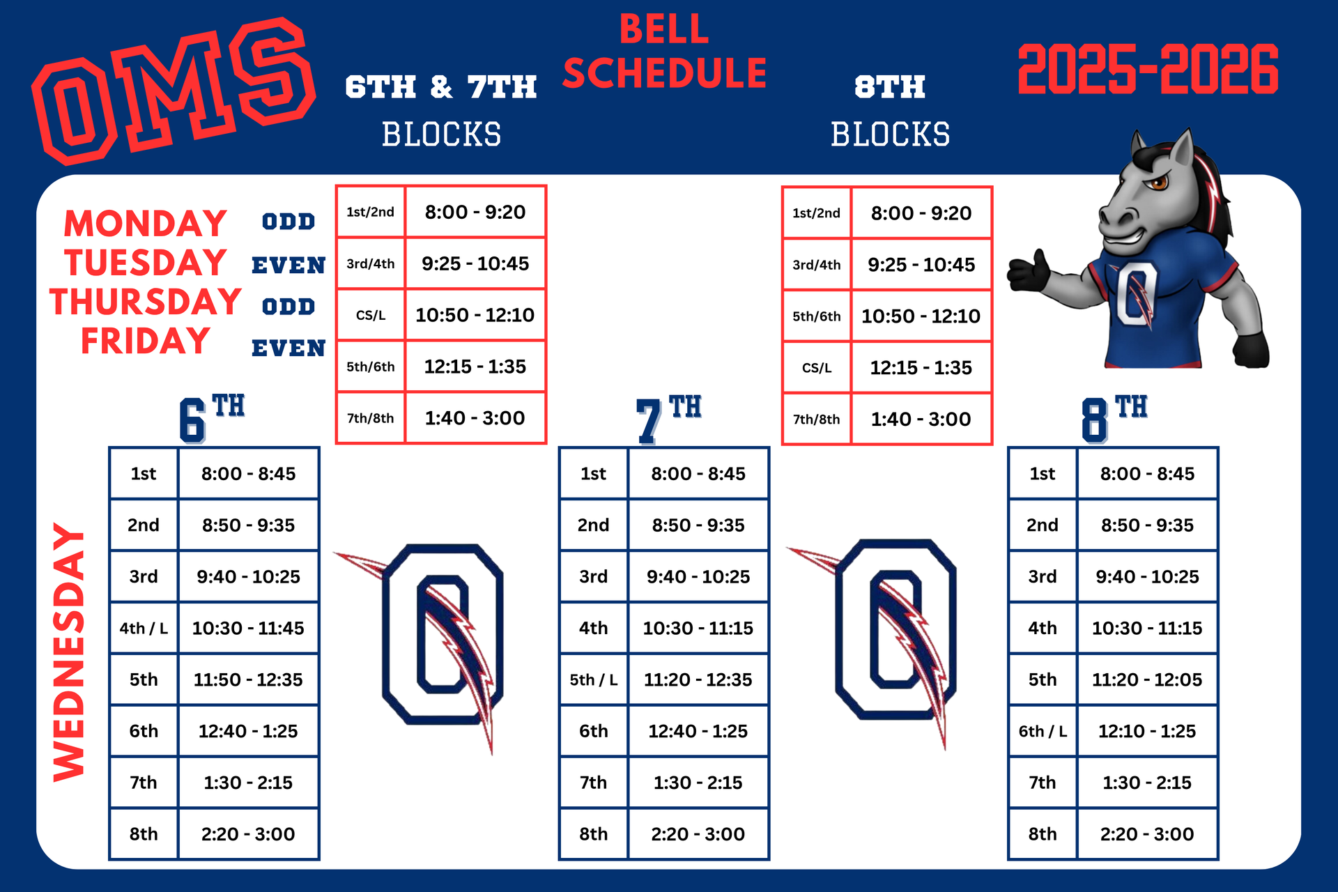 bell schedule