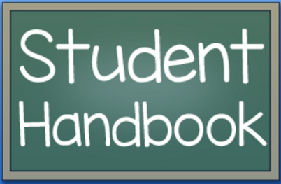 student handbook sign
