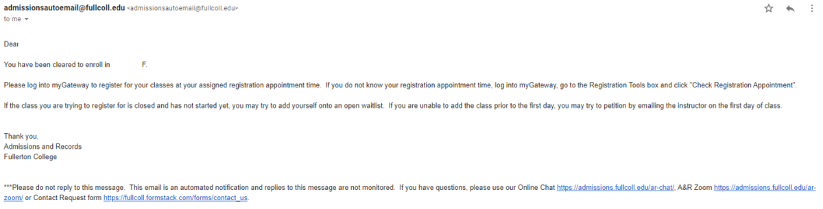 Example Email
