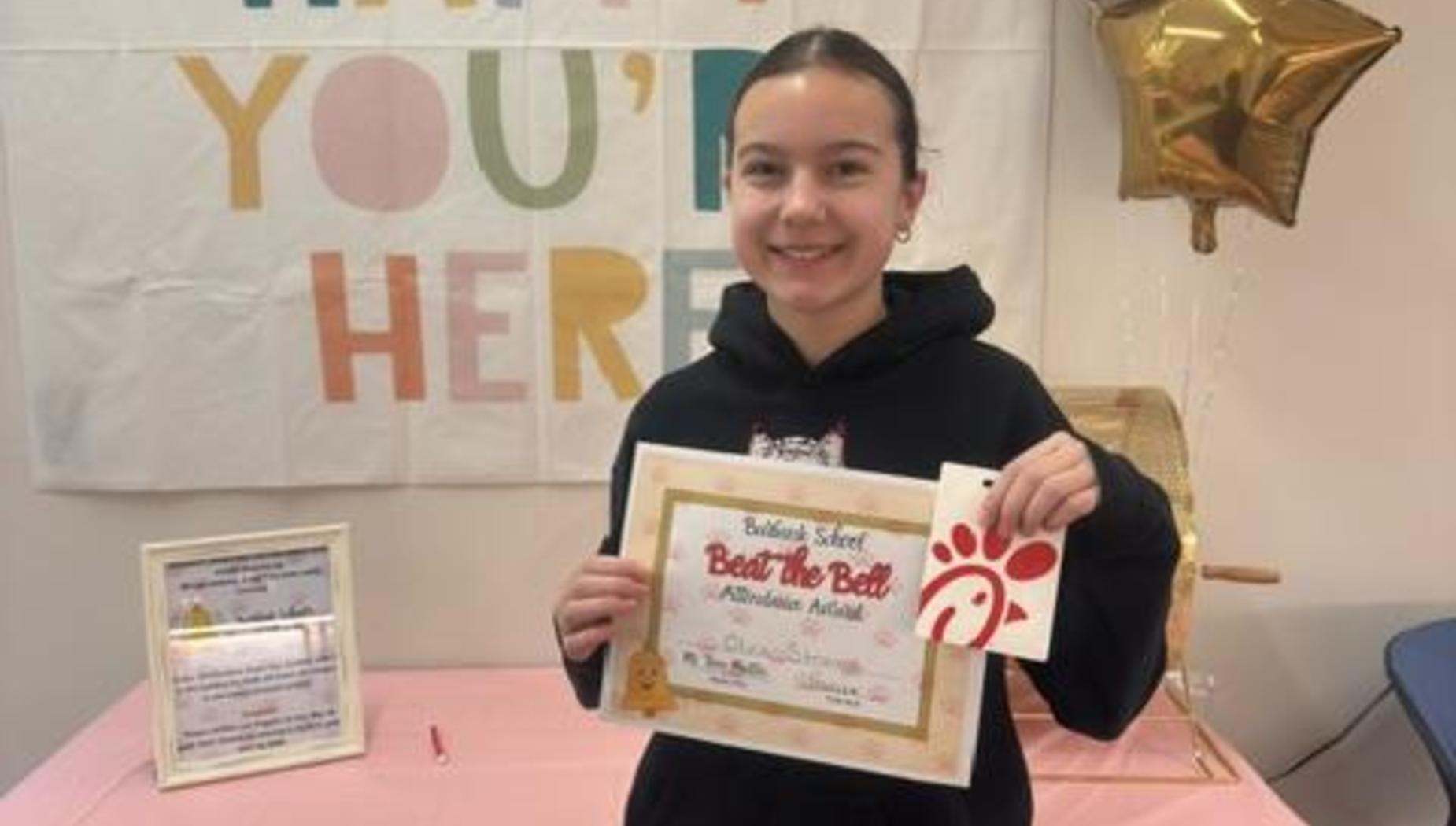 Beat the Bell Winner Olivia Strama