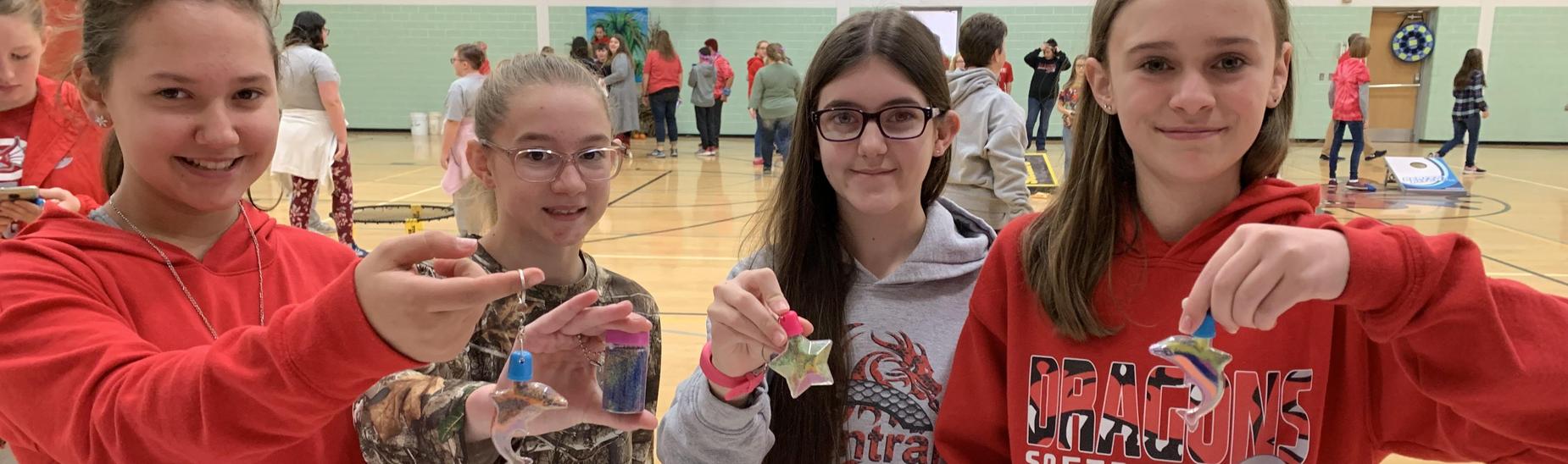 PBIS Sand Art Keychains