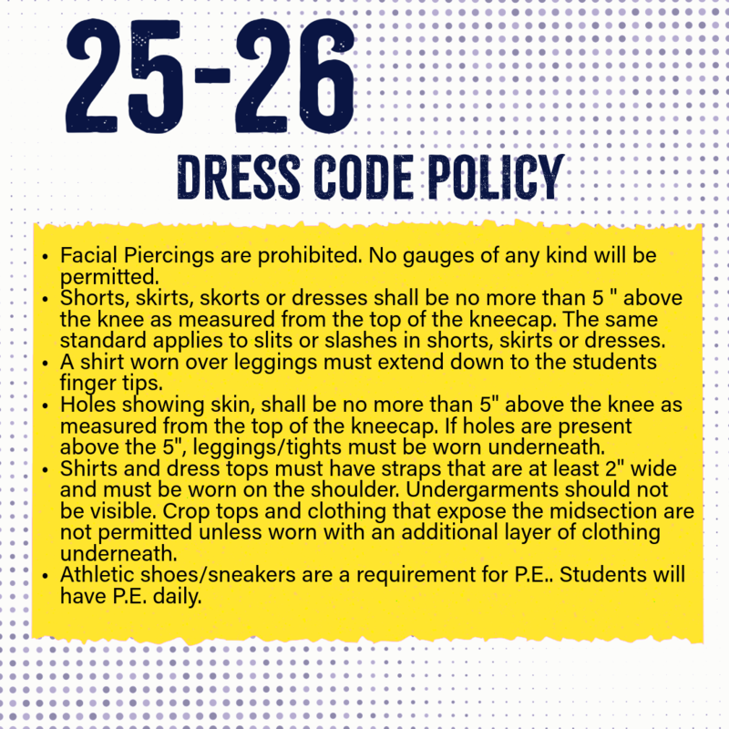 25-26 dress code policy