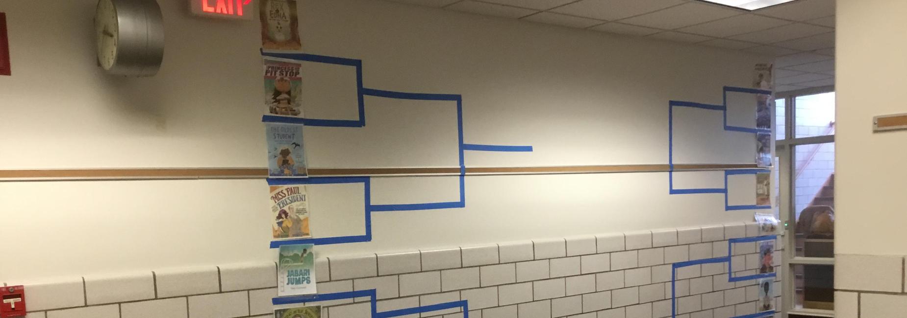 Books in a bracket