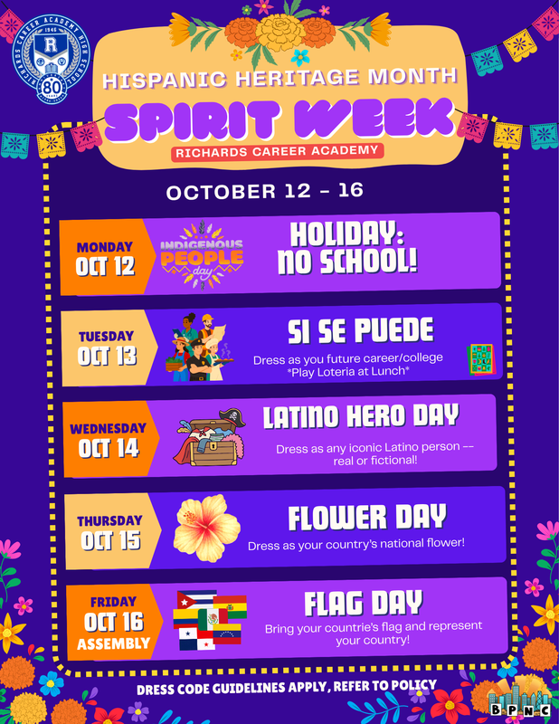 Hispanic Heritage Month Spirit Week/Semana del Espíritu del Mes de la Herencia Hispana Featured Photo