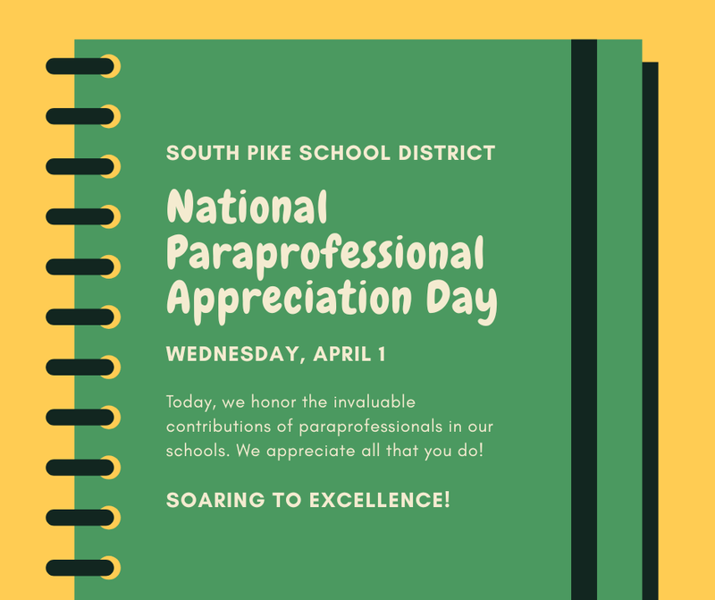 spsd natnl paraprofessional day april 2026