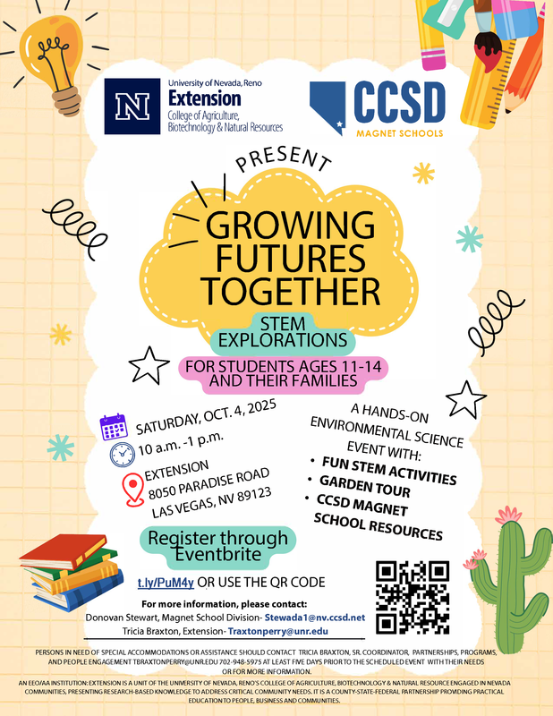 CCSD Magnet Schools Department and UNR Cooperative Extension Featured Photo