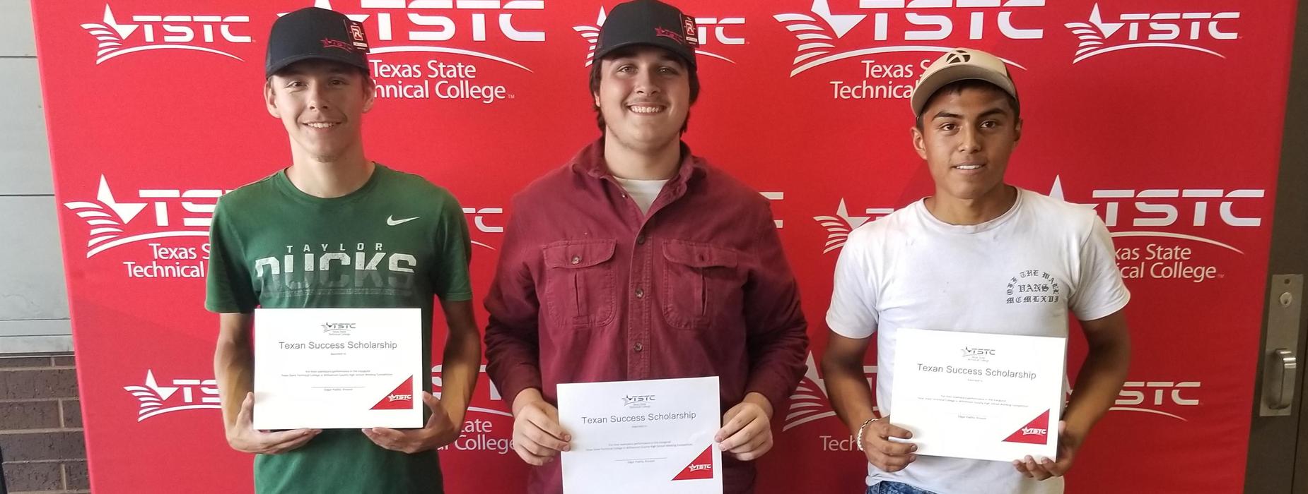 1st place team, TSTC Welding Competition in Hutto